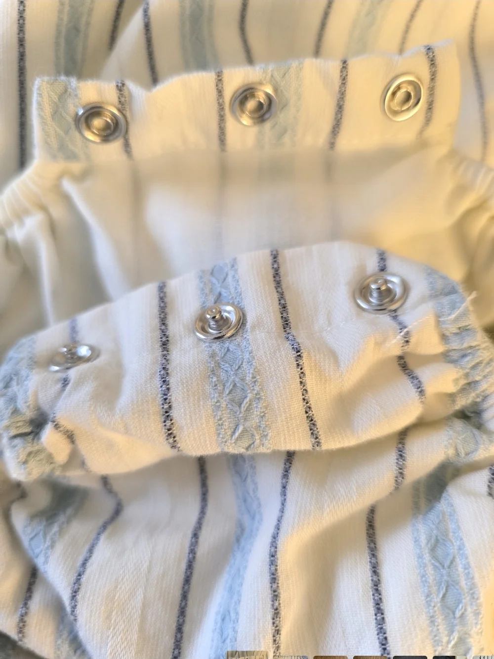 Haute Hippie White and Blue Floral Embroidered Baby Dress